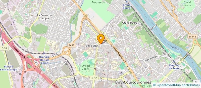 localisation de l'entreprise HANDIDOM à EVRY-COURCOURONNES