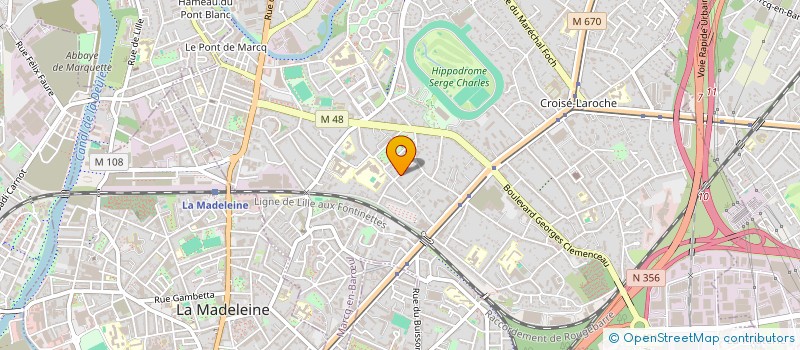 localisation de l'entreprise HANDIESPACE à MARCQ-EN-BARŒUL