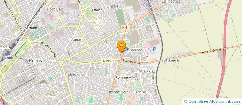 localisation de l'entreprise HANDIFAN CLUB RC LENS  REIMS