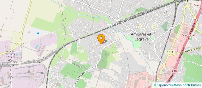 localisation de l'entreprise HANDIFIT 33 à AMBARES-ET-LAGRAVE