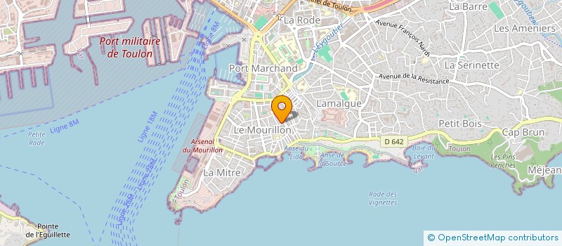 localisation de l'entreprise HANDINERGIE ACTIVITES GYMNIQUES ET SPORTIVES ADAPTEES  TOULON