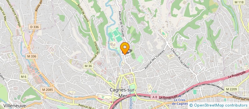 localisation de l'entreprise HANDIPRO à CAGNES-SUR-MER