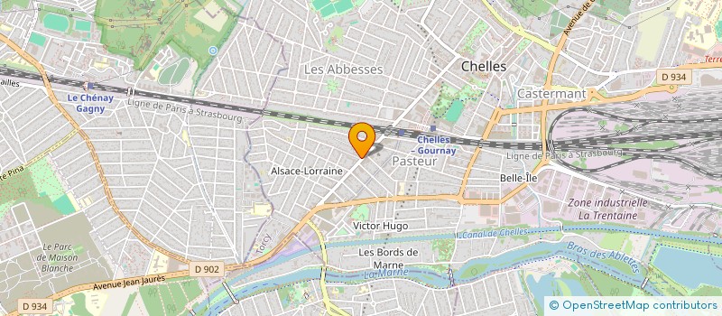 localisation de l'entreprise HANDISANTE 77 à CHELLES