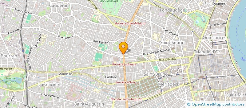 localisation de l'entreprise HANDISPORT 33 à BORDEAUX