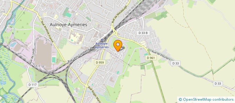 localisation de l'entreprise HANDISPORT BASKET  AULNOYE-AYMERIES