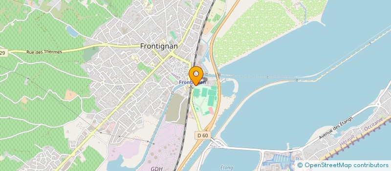 localisation de l'entreprise HANDISPORT-LOISIRS FRONTIGNAN LA PEYRADE à FRONTIGNAN