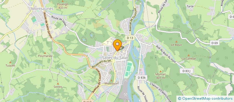 localisation de l'entreprise HANDISPORT SALISIEN  SALIES-DU-SALAT