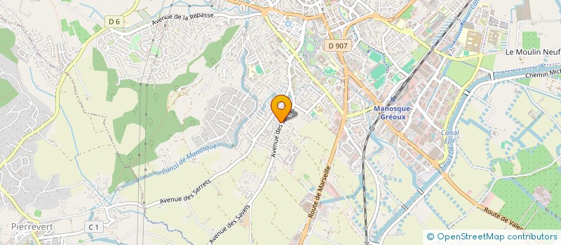 localisation de l'entreprise HANDISPORTS MOTORS à MANOSQUE