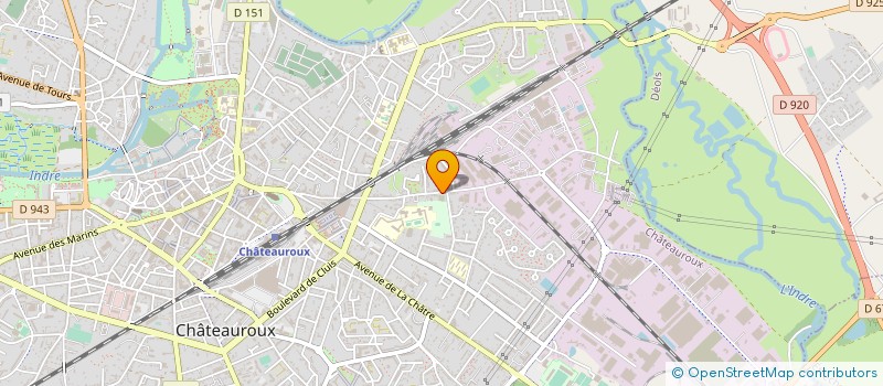 localisation de l'entreprise HANDIVISION INTERNATIONAL à CHATEAUROUX