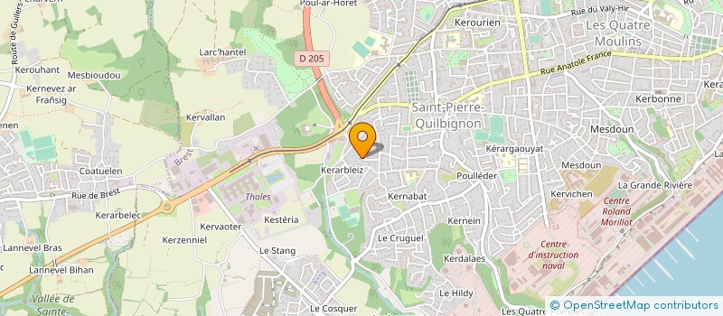 localisation de l'entreprise HANDIVOILE BREST à BREST