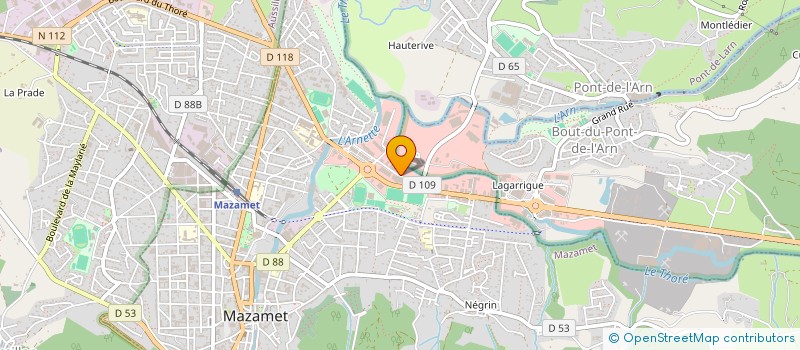localisation de l'entreprise HANDLE à MAZAMET