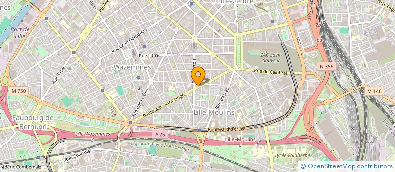 localisation de l'entreprise HANDOUCHE & BREARD ARCHITECTES  LILLE