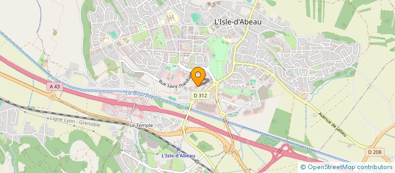 localisation de l'entreprise HANDRA à L'ISLE-D'ABEAU