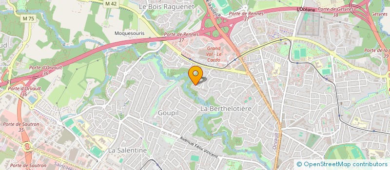 localisation de l'entreprise HANDVISION ASSOCIATION à ORVAULT