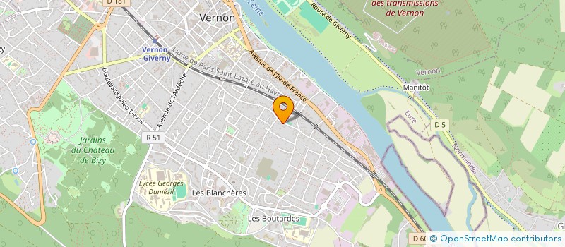 localisation de l'entreprise HANDY CARS à VERNON