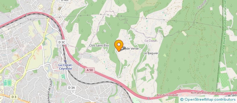 localisation de l'entreprise HANDY FLYING AERO CLUBS  LA CIOTAT