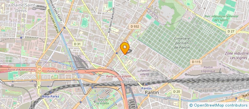localisation de l'entreprise HANDYJOY  PANTIN