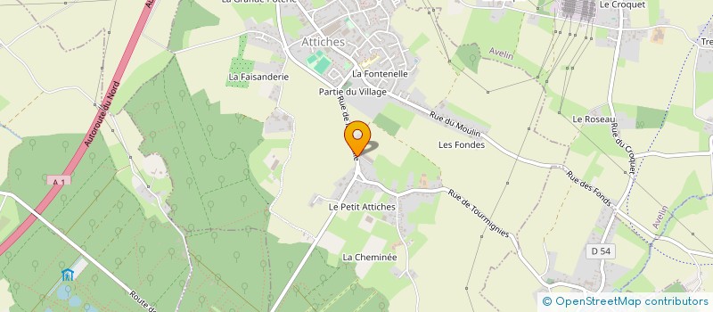 localisation de l'entreprise HANDYVILLAGE  ATTICHES