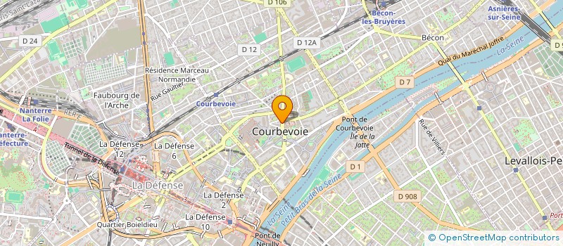 localisation de l'entreprise HANE 92  COURBEVOIE