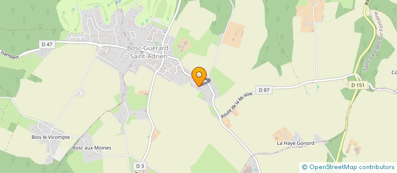 localisation de l'entreprise HANELEC  BOSC-GUERARD-SAINT-ADRIEN