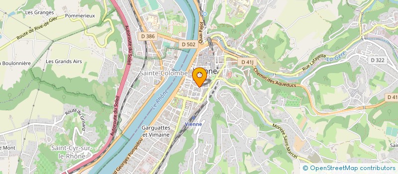 localisation de l'entreprise HANENE BEAUTE CREATION à VIENNE