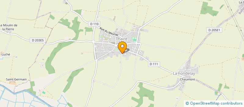 localisation de l'entreprise HANGAR 14  THAIRE