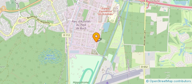 localisation de l'entreprise HANGAR 2  LA TESTE-DE-BUCH