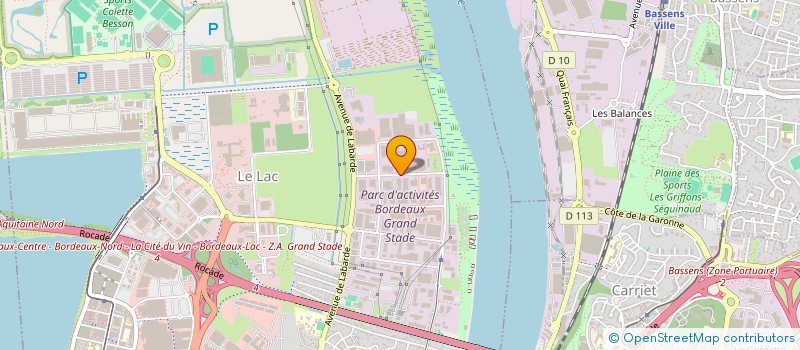 localisation de l'entreprise HANGAR 28B  BORDEAUX