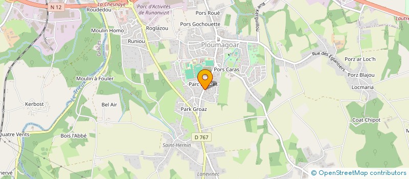 localisation de l'entreprise HANGAR  PLOUMAGOAR