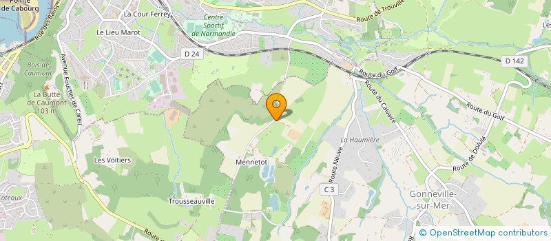 localisation de l'entreprise HANGAR AVIATEURS  GONNEVILLE-SUR-MER