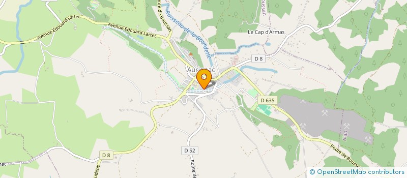 localisation de l'entreprise HANGAR DES TANNERIES  AURIGNAC