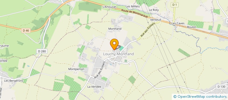 localisation de l'entreprise HANGGELI R ET MOYSKI B  LOUCHY-MONTFAND