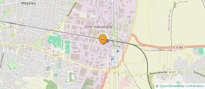 localisation de l'entreprise HANI MACHINES  BOIS ET OUTILLAGES à MEYZIEU