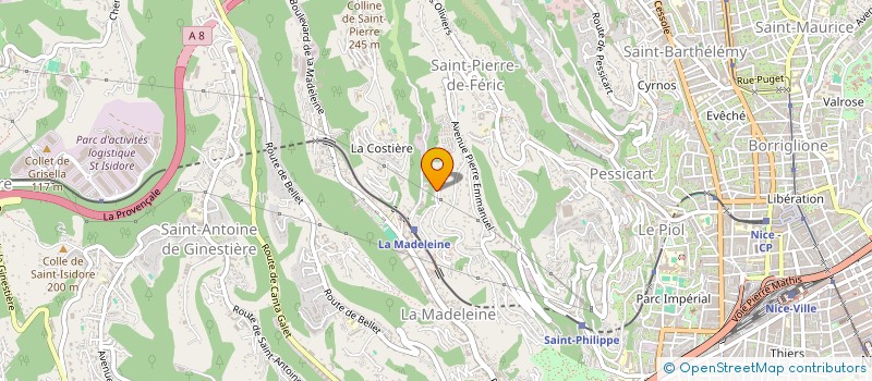 localisation de l'entreprise HANIFA INVEST  NICE