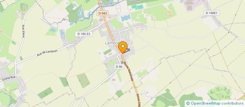 localisation de l'entreprise HANIN COUVERTURE  RACQUINGHEM