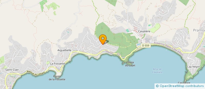 localisation de l'entreprise HANIQUE IMMOBILIER à LE LAVANDOU