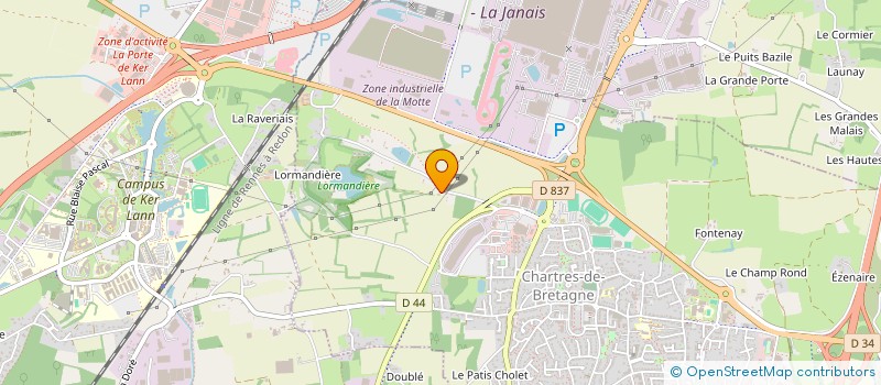 localisation de l'entreprise HANK  CHARTRES-DE-BRETAGNE