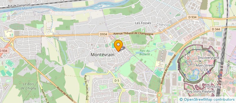localisation de l'entreprise HANNA SECURITE à MONTEVRAIN