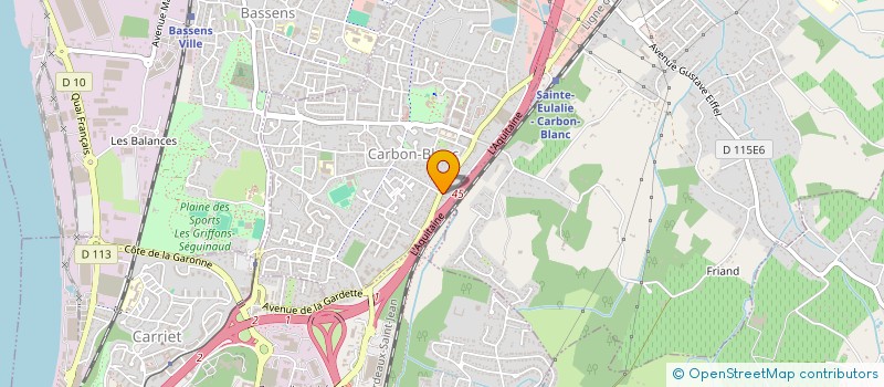 localisation de l'entreprise HANNA TRANSPORT  CARBON-BLANC