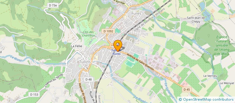 localisation de l'entreprise HANNACHE  TULLINS