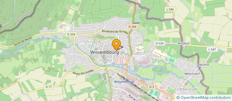 localisation de l'entreprise HANNACHI  WISSEMBOURG