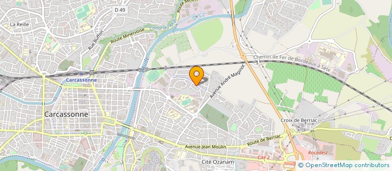 localisation de l'entreprise HANNAH  CARCASSONNE