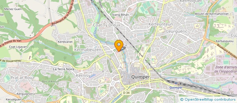 localisation de l'entreprise HANNATHOM  QUIMPER