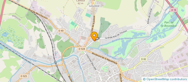 localisation de l'entreprise HANNEDOUCHE HOLDING à ABBEVILLE