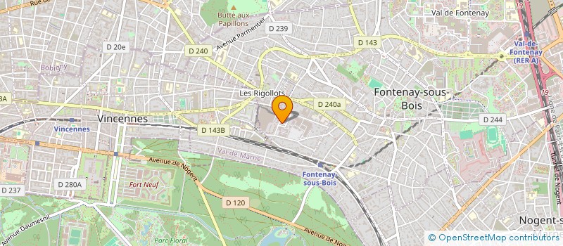 localisation de l'entreprise HANNEQUIN INVESTMENT PARIS à FONTENAY-SOUS-BOIS