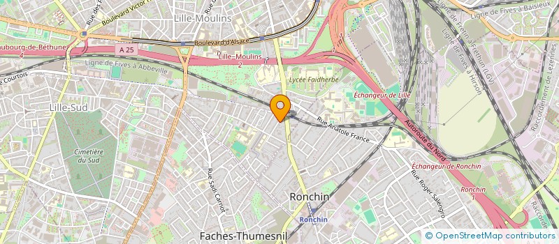 localisation de l'entreprise HANNETONS à LILLE