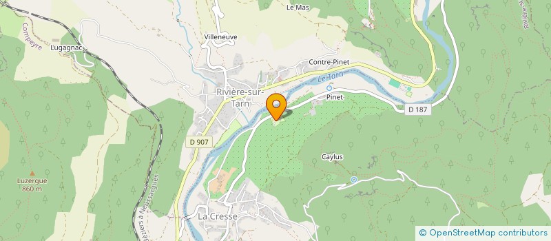 localisation de l'entreprise HANNETTE  LA CRESSE