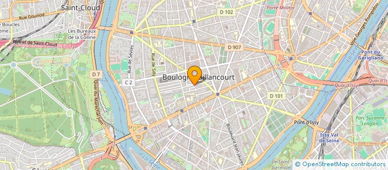 localisation de l'entreprise HANNIBAL à BOULOGNE-BILLANCOURT
