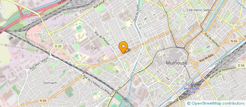 localisation de l'entreprise HANNIBAL  MULHOUSE