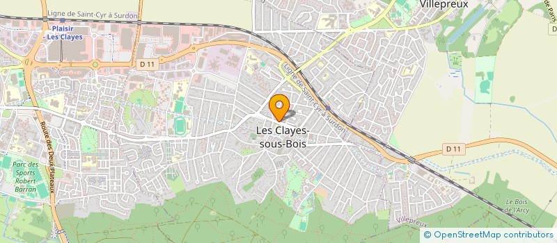 localisation de l'entreprise HANNIBAL DISTRIBUTION  LES CLAYES-SOUS-BOIS